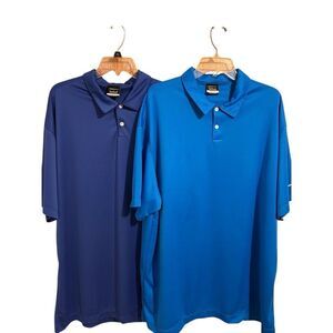 Nike Golf Dri-Fit Polo Shirts Set of 2 in Blues Size 3XL 3TG EUC